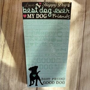 NWT Molly & Rex Magnetic Notepad Dog Best Friend 100 sheets